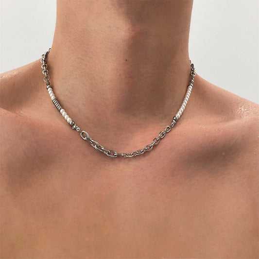 Fashionable pearl beaded necklace - jewelry - weilin.com