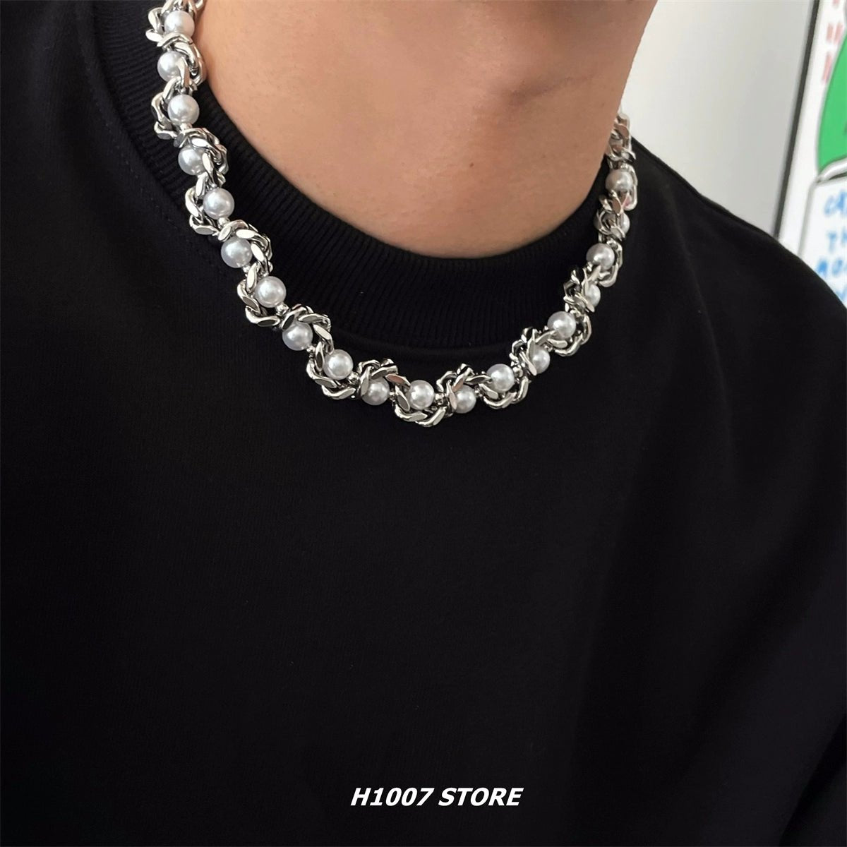 Fashionable pearl wrap necklace for men and women - jewelry - weilin.com