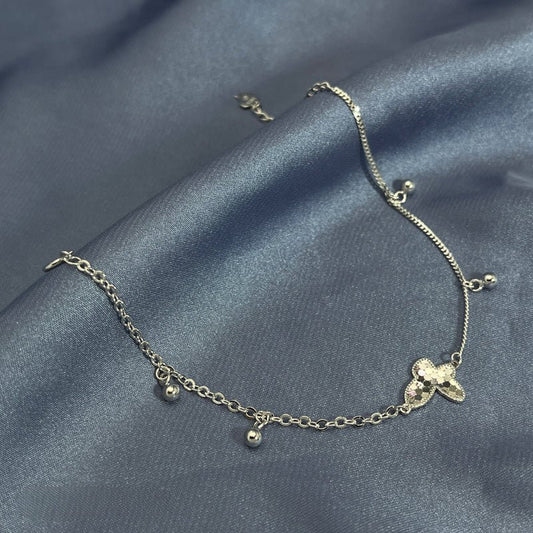 Fashionable Sterling Silver Butterfly Bracelet for Women - jewelry - weilin.com