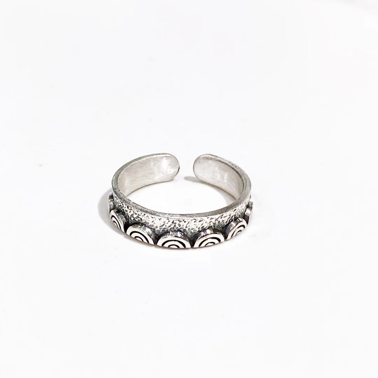 Fashionable sterling silver couple rings - jewelry - weilin.com