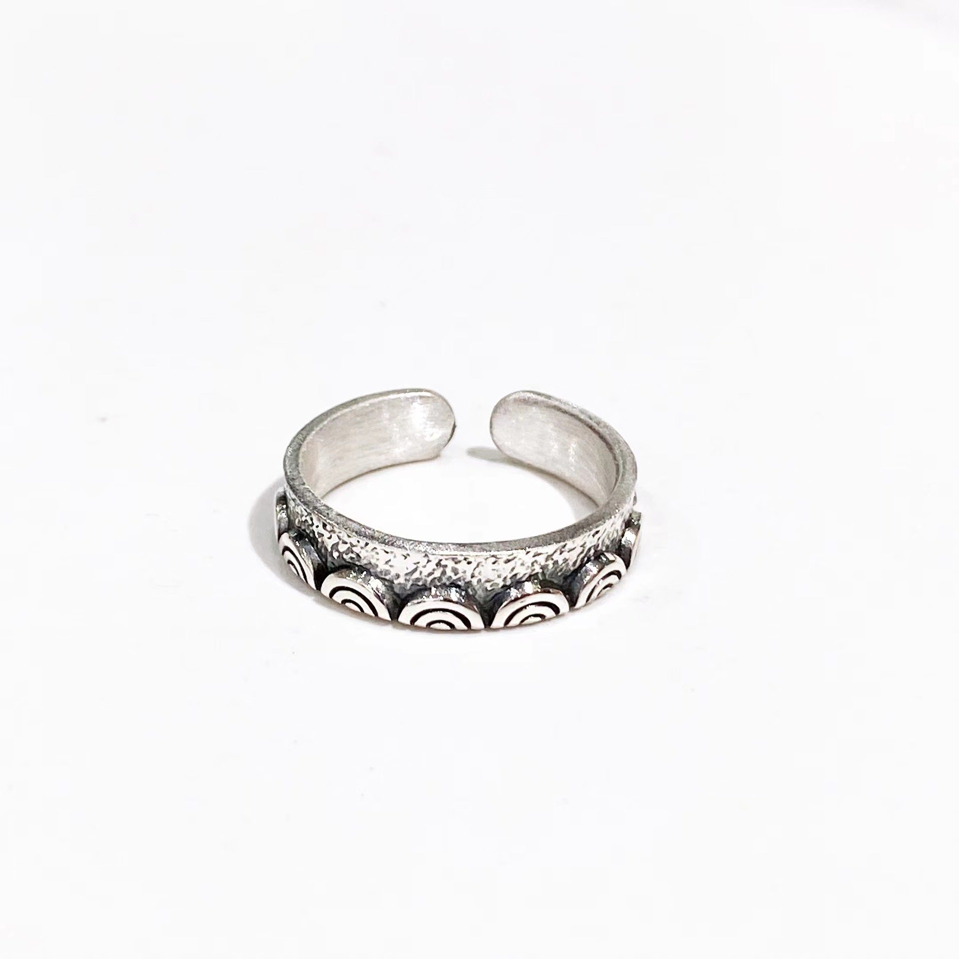 Fashionable sterling silver couple rings - jewelry - weilin.com