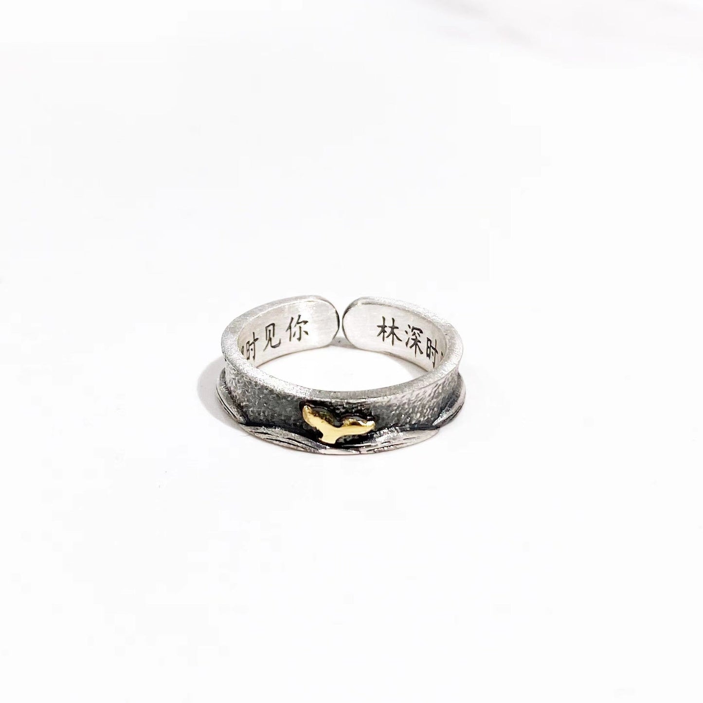 Fashionable sterling silver couple rings - jewelry - weilin.com