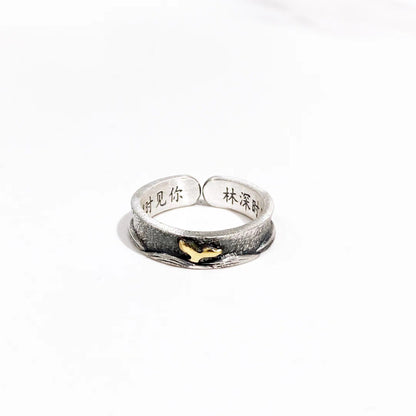 Fashionable sterling silver couple rings - jewelry - weilin.com