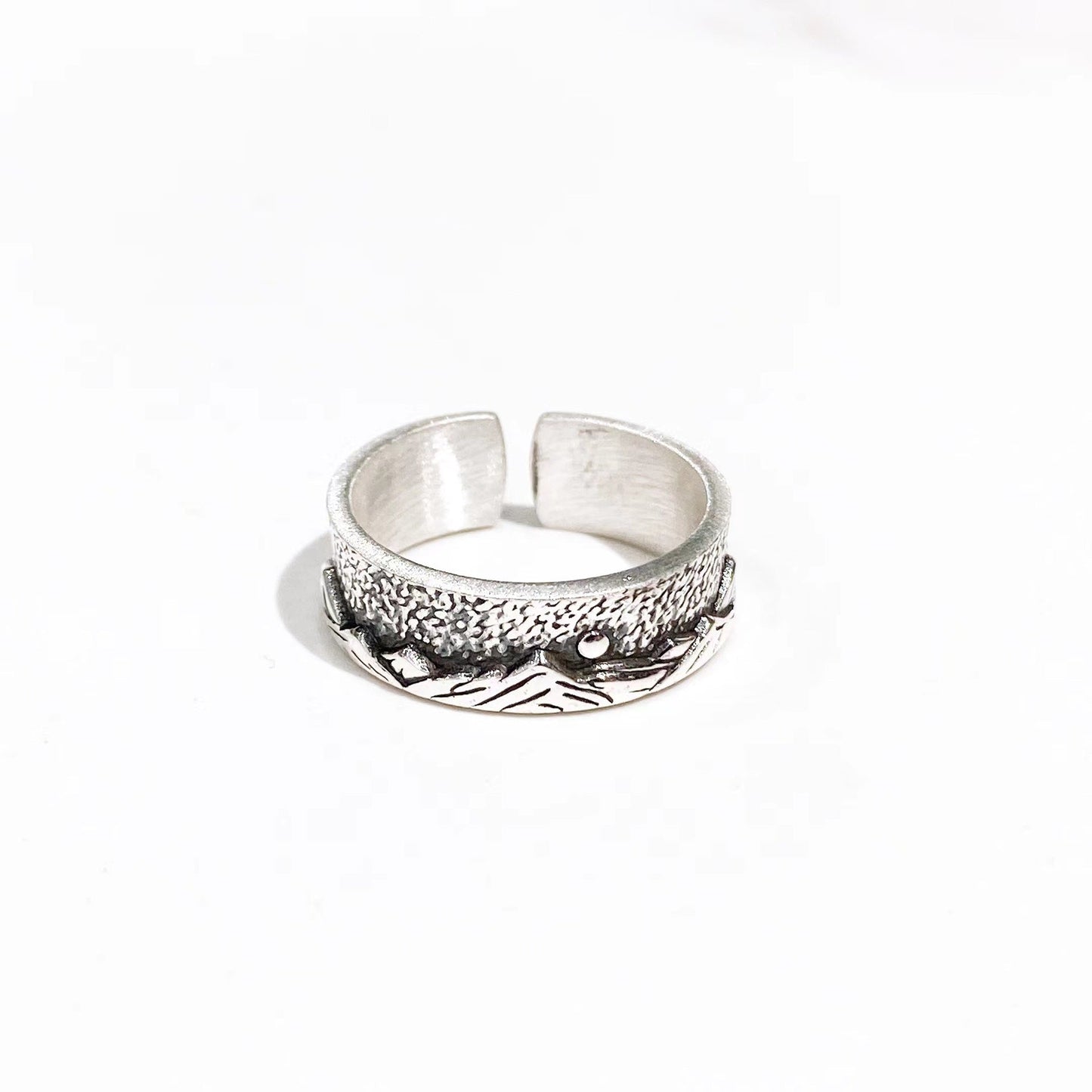 Fashionable sterling silver couple rings - jewelry - weilin.com
