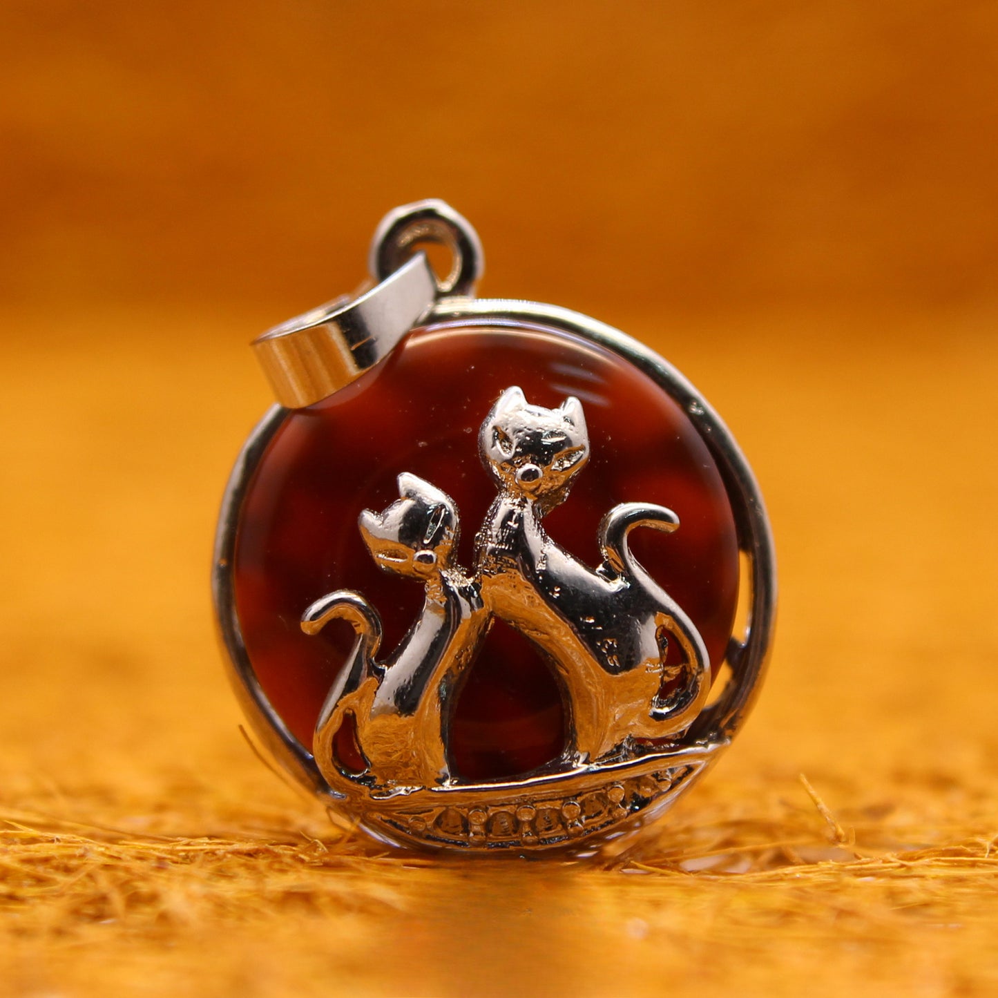 Ethnic fox pendant