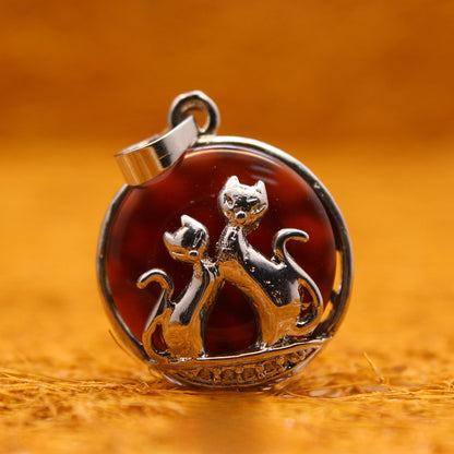 Ethnic fox pendant