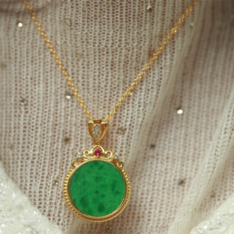 Natural Burmese Jadeite Pendant