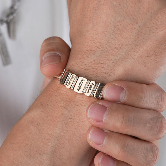 flat snake alphabet bracelet - jewelry - weilin.com