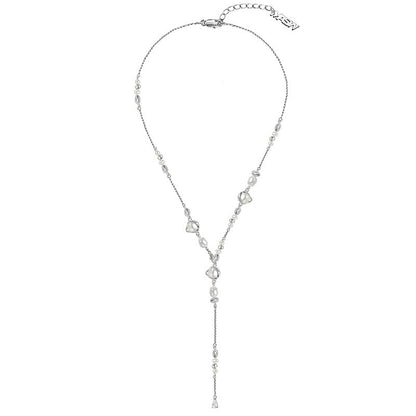 Freshwater pearl long pendant necklace - jewelry - weilin.com