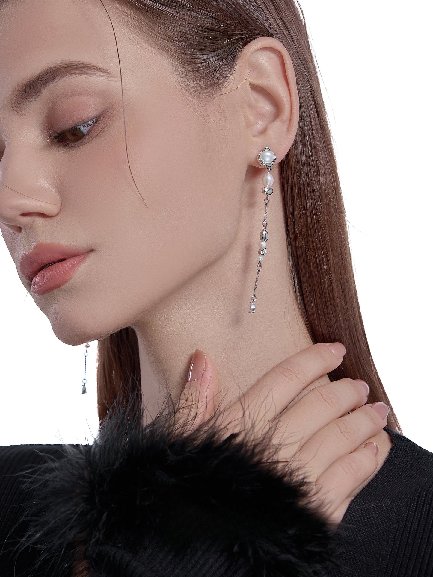 Freshwater pearl long pendant necklace - jewelry - weilin.com