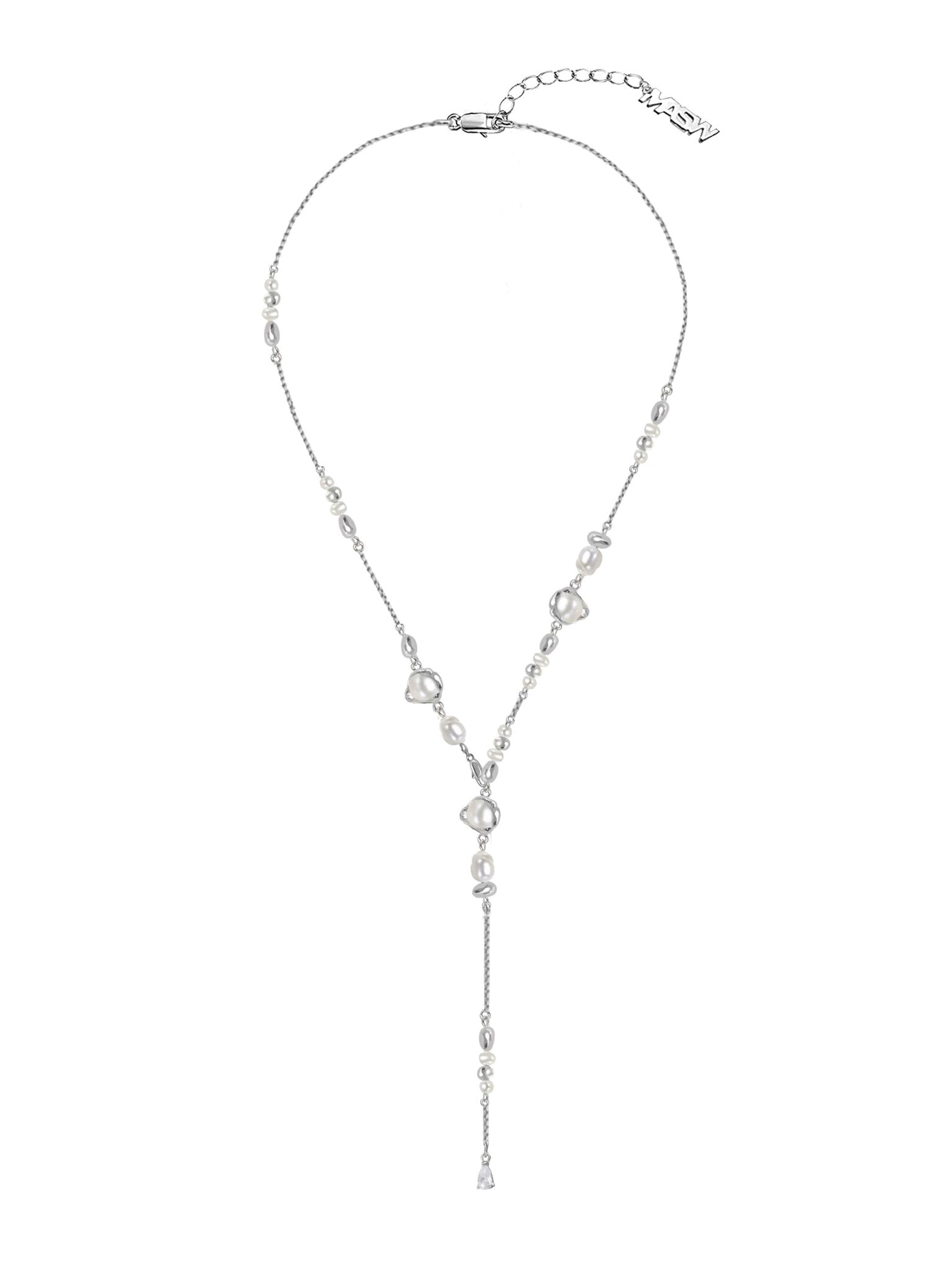 Freshwater pearl long pendant necklace - jewelry - weilin.com