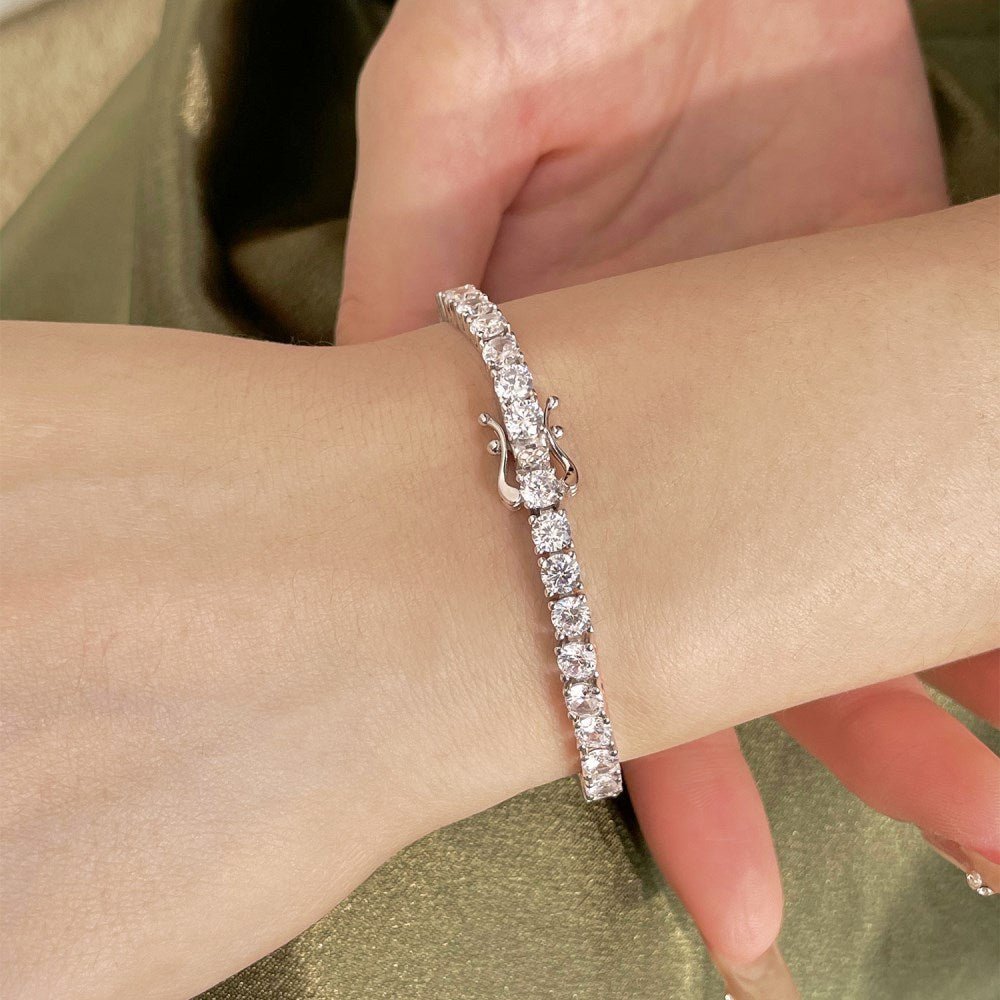 Full row zircon bracelet - jewelry - weilin.com