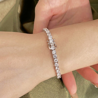 Full row zircon bracelet - jewelry - weilin.com