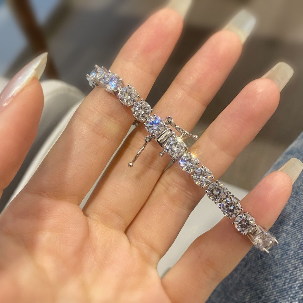 Full row zircon bracelet - jewelry - weilin.com