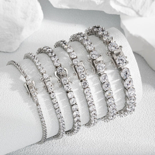 Full row zircon bracelet - jewelry - weilin.com