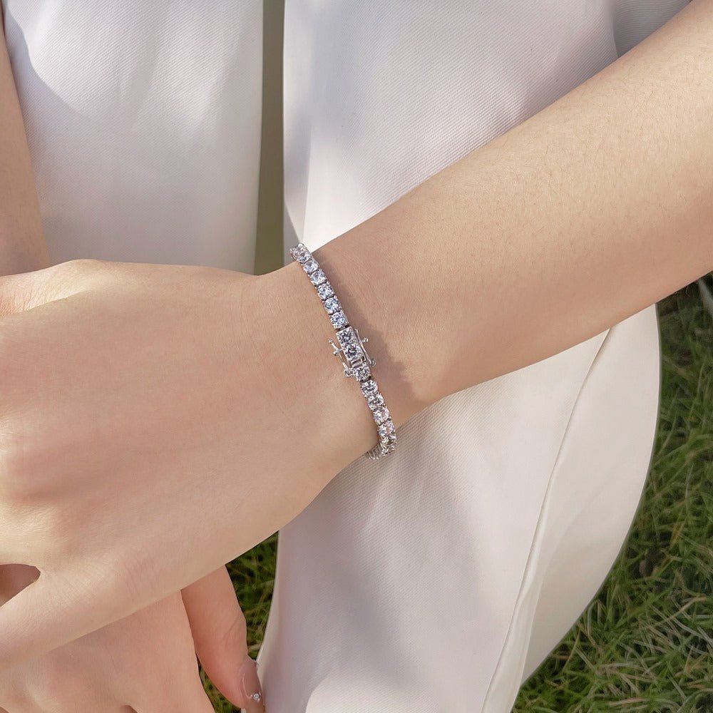 Full row zircon bracelet - jewelry - weilin.com