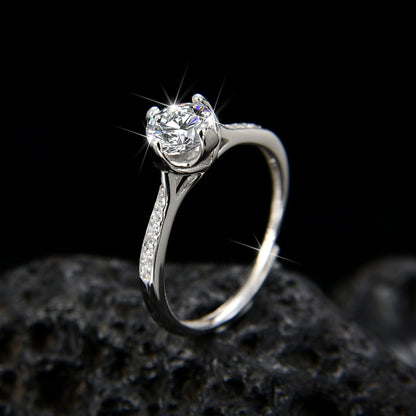 Girls Half Star Zircon Ring - jewelry - weilin.com
