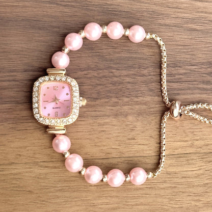 Girls Pearl Watch - jewelry - weilin.com