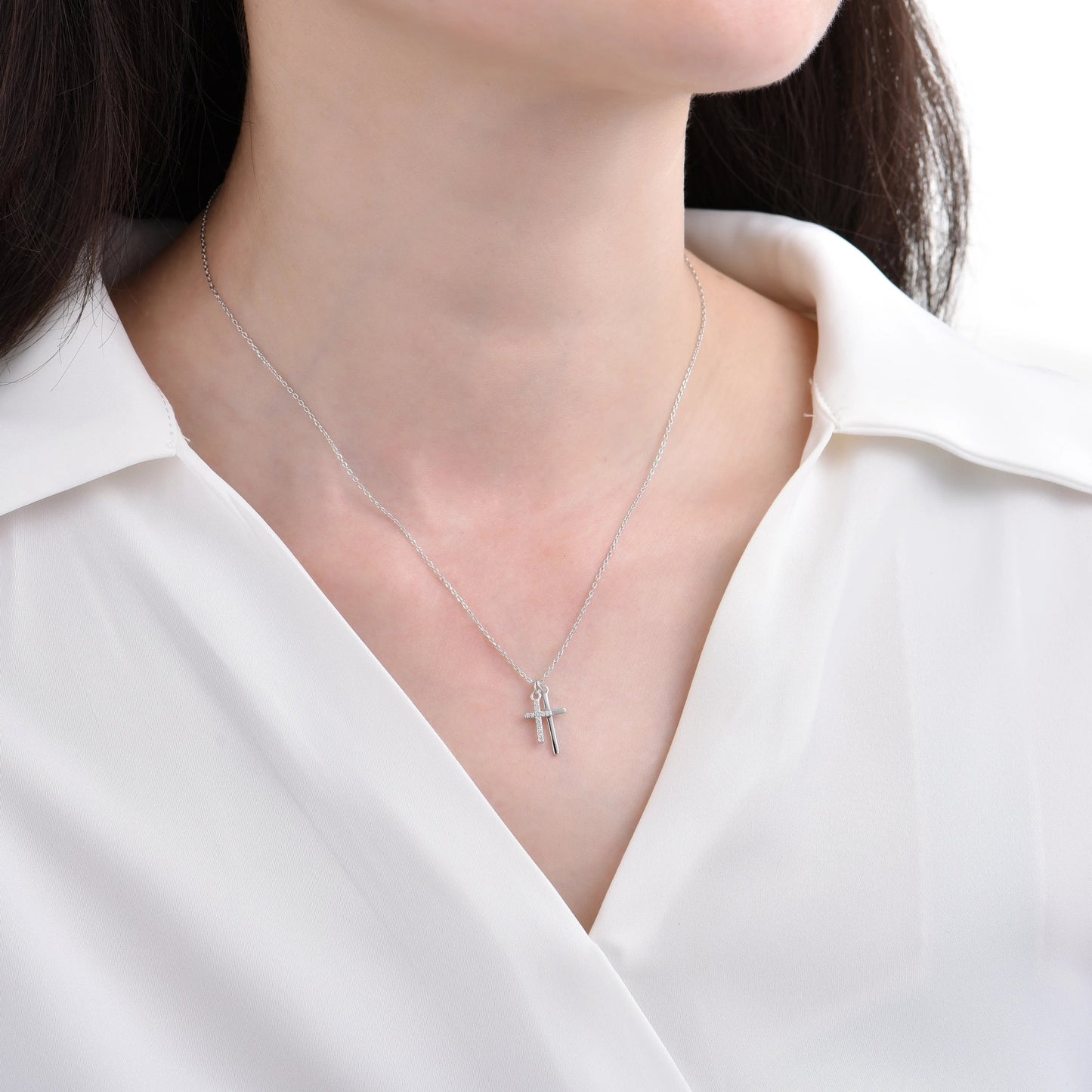 Gold Plated Faith Cross Pendant Necklace Women's Jewelry - jewelry - weilin.com