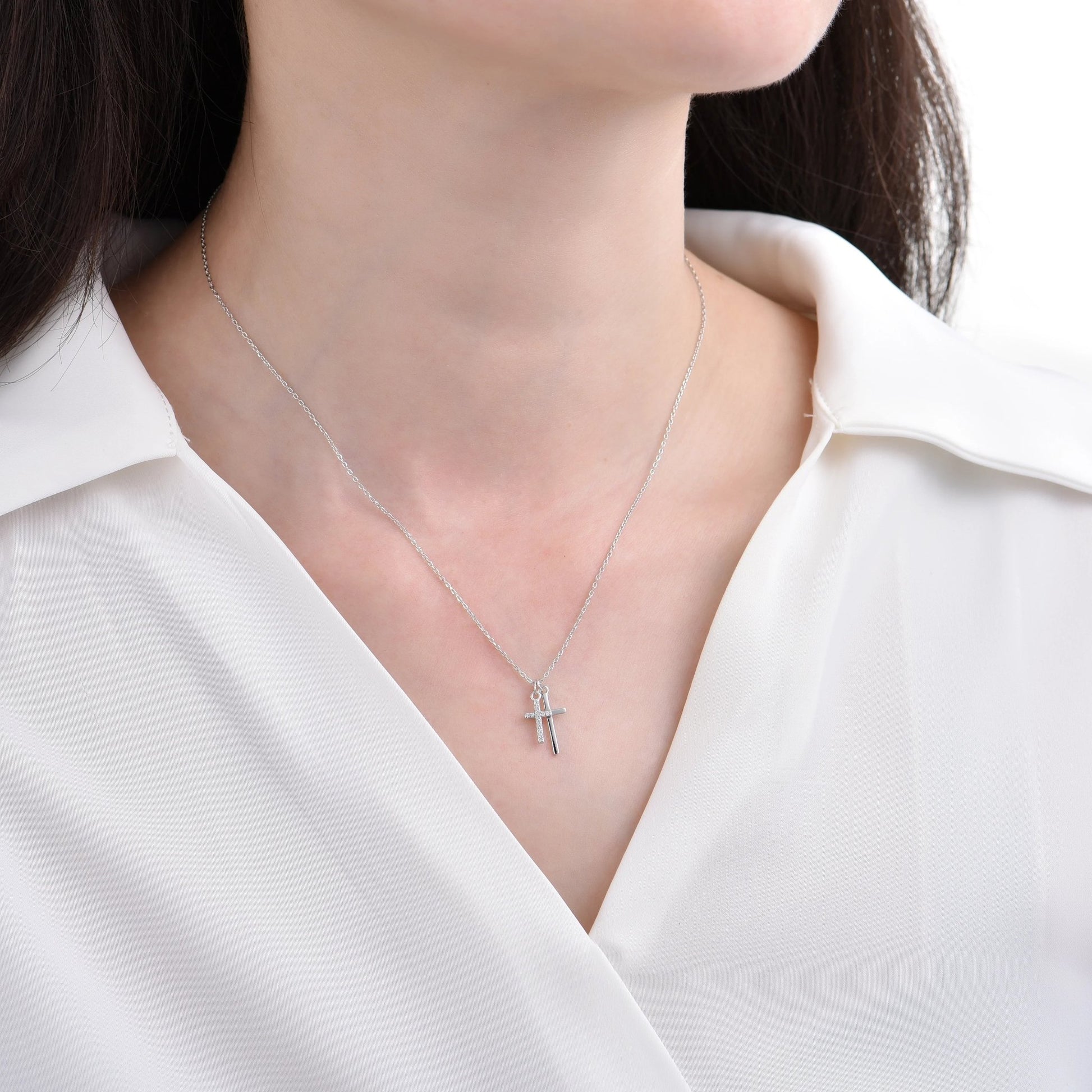 Gold Plated Faith Cross Pendant Necklace Women's Jewelry - jewelry - weilin.com