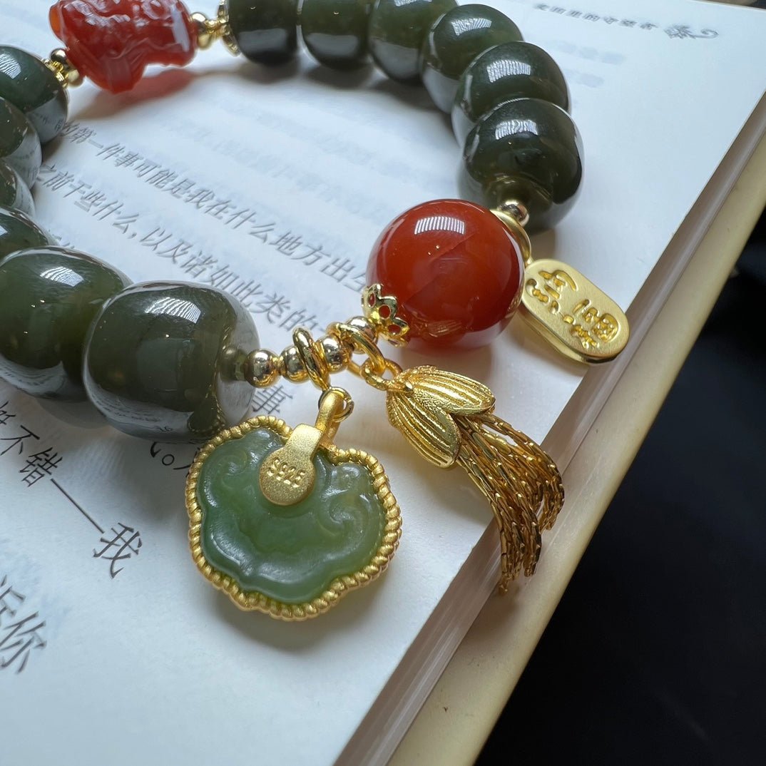 Hetian jade Tara bracelet - jewelry - weilin.com