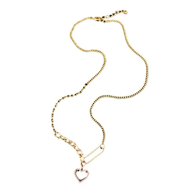 High - end black heart necklace for women - jewelry - weilin.com