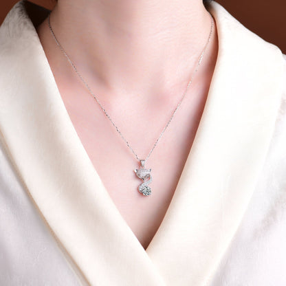 High - end design, smart and sexy fox pendant necklace - jewelry - weilin.com