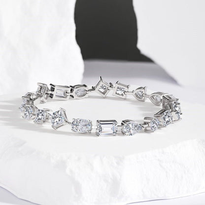 High - end elegant sterling silver full diamond zircon bracelet - jewelry - weilin.com