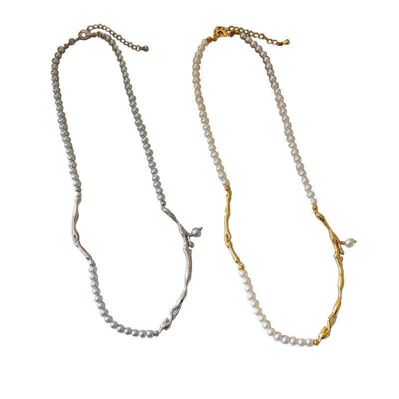 High - end elegant vintage pearl beaded necklace - jewelry - weilin.com