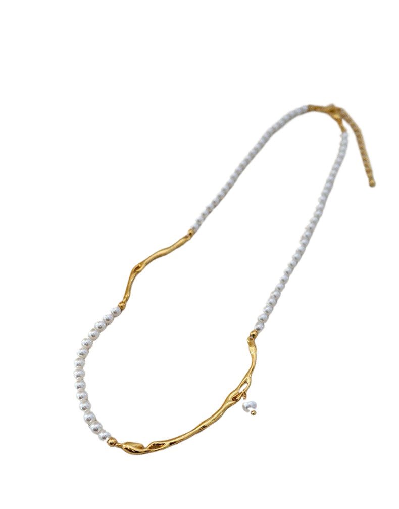 High - end elegant vintage pearl beaded necklace - jewelry - weilin.com