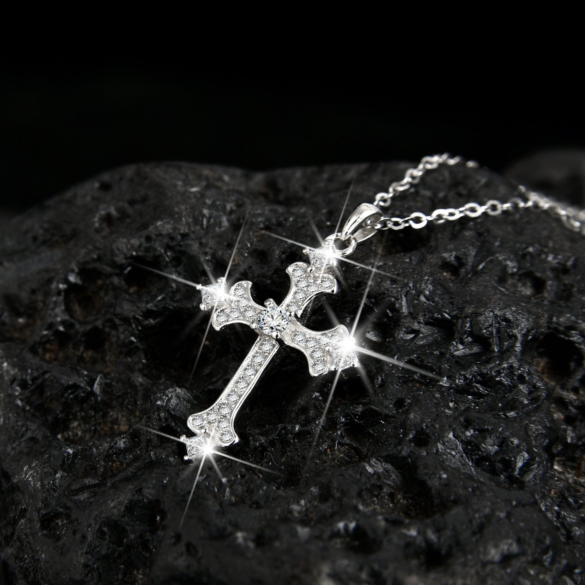 High - end faith cross pendant necklace for men and women - jewelry - weilin.com