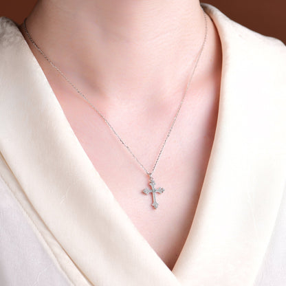 High - end faith cross pendant necklace for men and women - jewelry - weilin.com