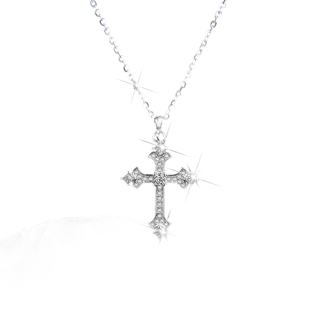 High - end faith cross pendant necklace for men and women - jewelry - weilin.com