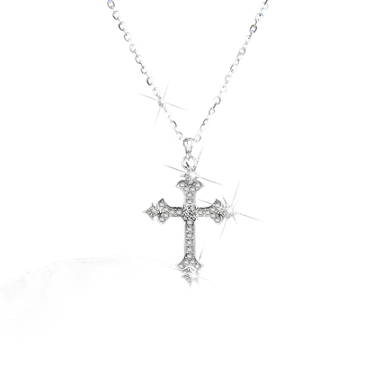 High - end faith cross pendant necklace for men and women - jewelry - weilin.com