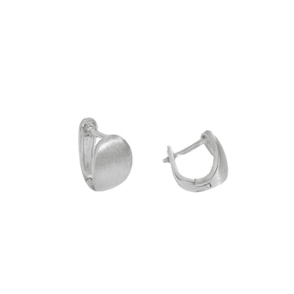 High - end semi - arc U - shaped brushed earrings - jewelry - weilin.com