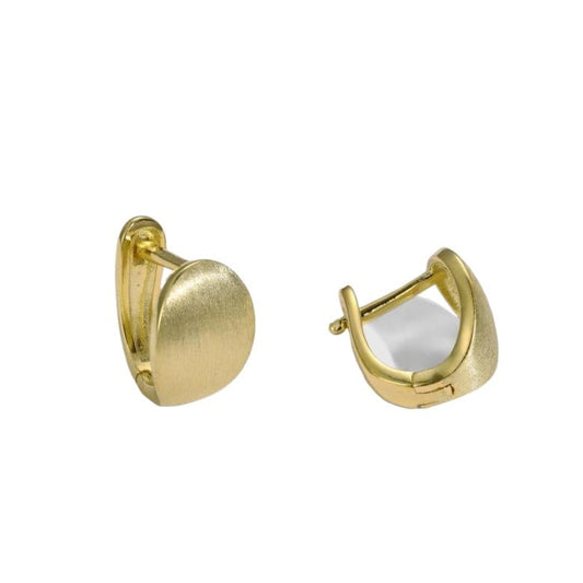 High - end semi - arc U - shaped brushed earrings - jewelry - weilin.com