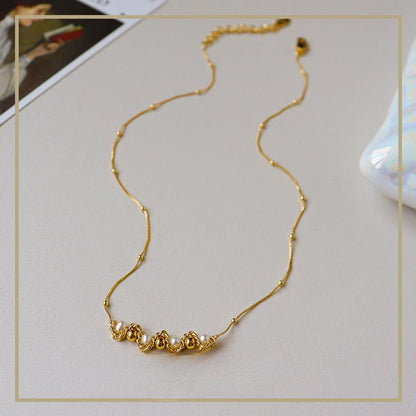 High - grade retro freshwater pearl twist necklace - jewelry - weilin.com
