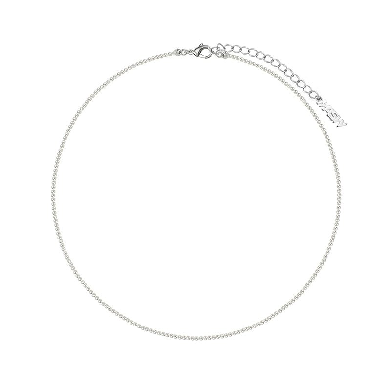 Highlight gray pearl necklace - jewelry - weilin.com