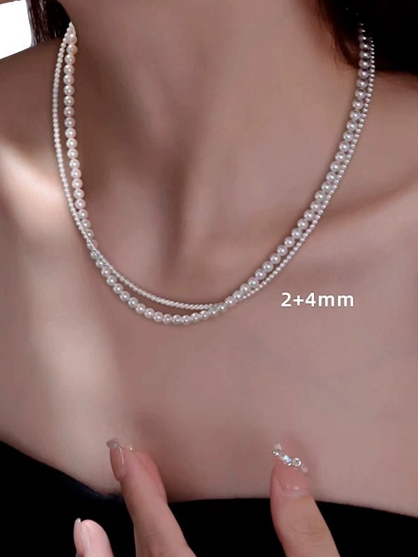 Highlight gray pearl necklace - jewelry - weilin.com