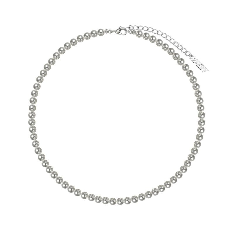Highlight gray pearl necklace - jewelry - weilin.com