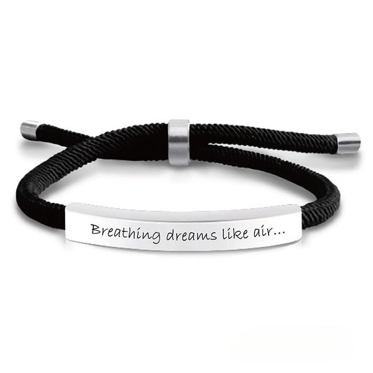 Laser Engraved Braided Bracelet(customizable) - jewelry - weilin.com