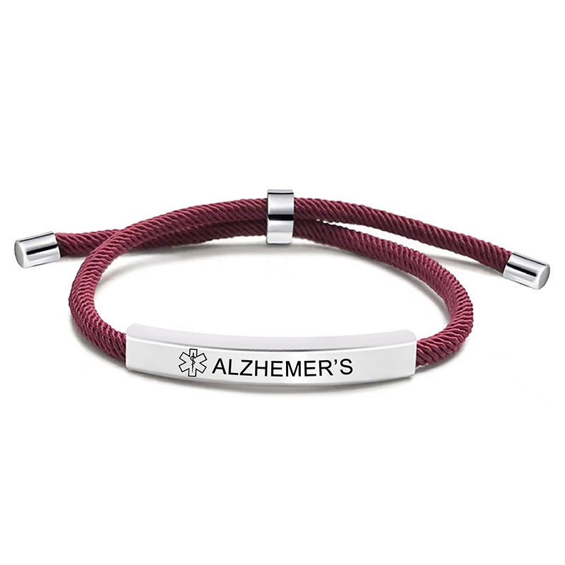 Laser engraved medical logo reminder bracelet - jewelry - weilin.com