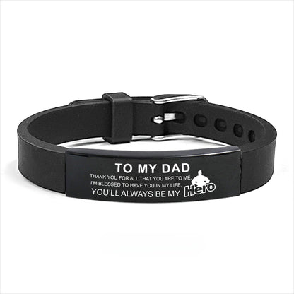 Laser Engraved Square Silicone Watch Band Bracelet - jewelry - weilin.com