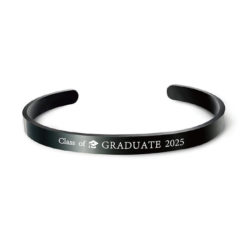 Laser Engraved Titanium Bracelet - jewelry - weilin.com