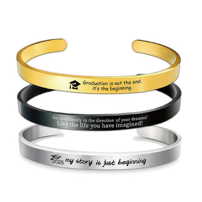 Laser Engraved Titanium Bracelet - jewelry - weilin.com