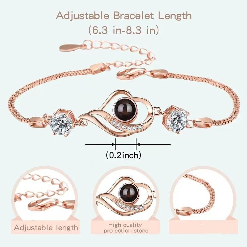 Love photo projection bracelet - jewelry - weilin.com