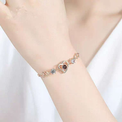 Love Zircon Photo Projection Bracelet - jewelry - weilin.com