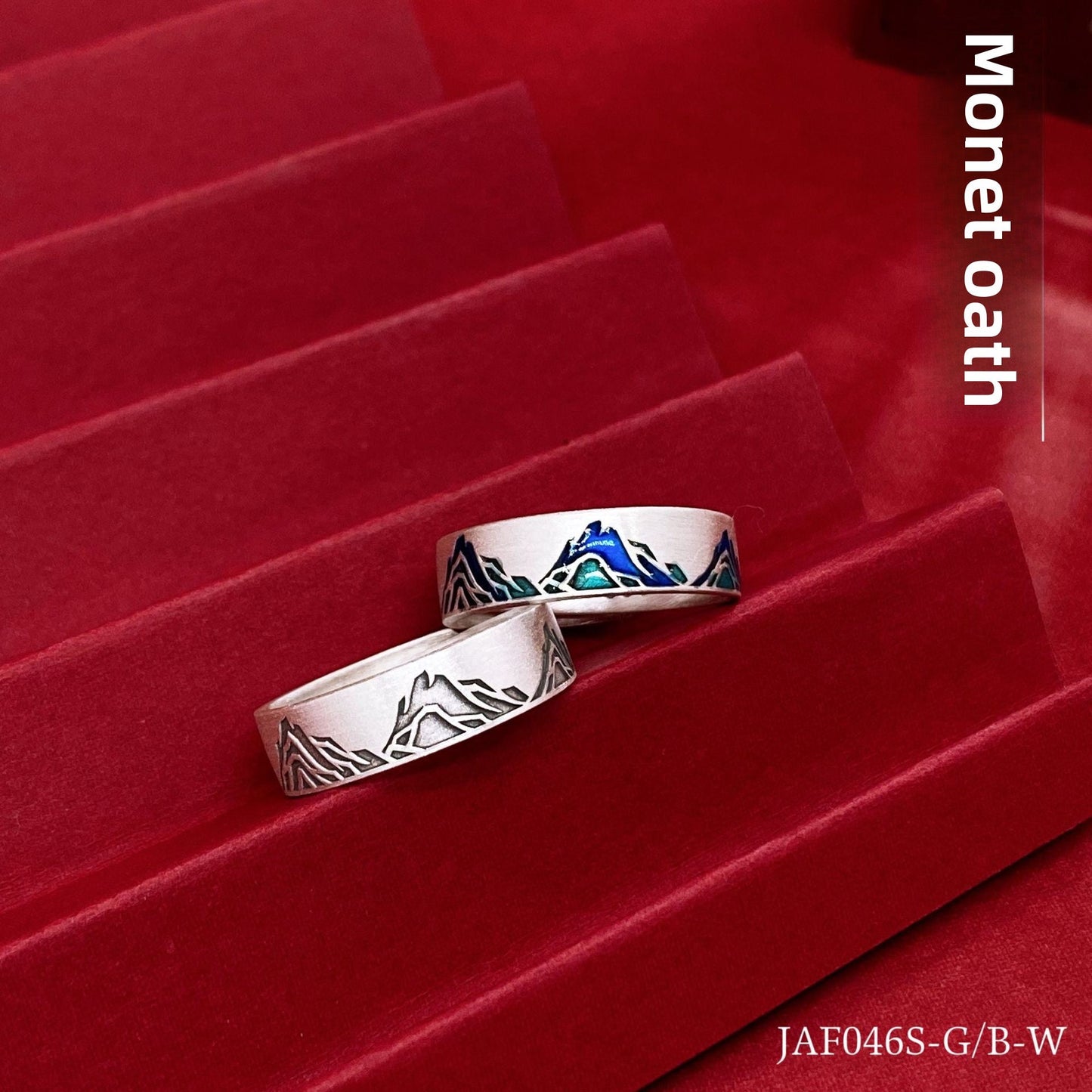Luxury couple sterling silver ring - jewelry - weilin.com