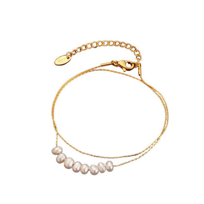 Luxury women's natural freshwater pearl necklace - jewelry - weilin.com