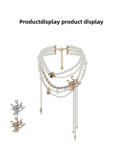 Mercedes pearl necklace - jewelry - weilin.com